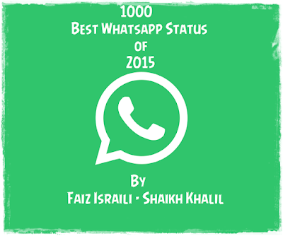 100+ Best Whatsapp Status of 2015