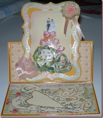 carte 3D mariage 