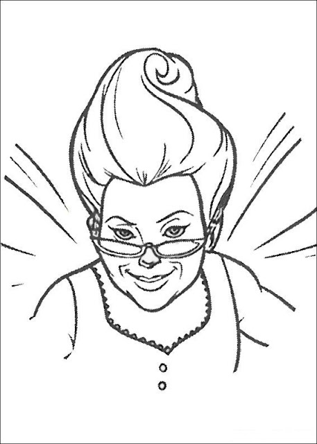 top shrek coloring pages