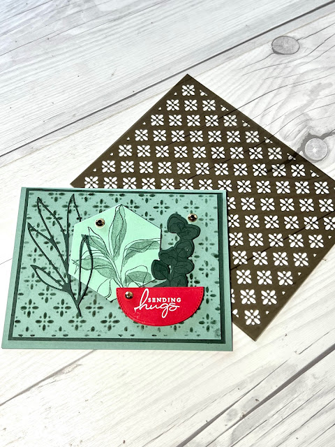 Handmade greeting card using Stampin' Up! Splendid Thoughts Stamp Set