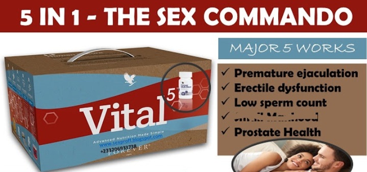 no more under one minutes: NUTRITIONAL VITAL 5 FOR MEN AND WOMEN