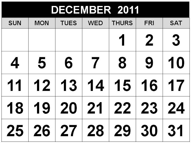 2011 calendar united states