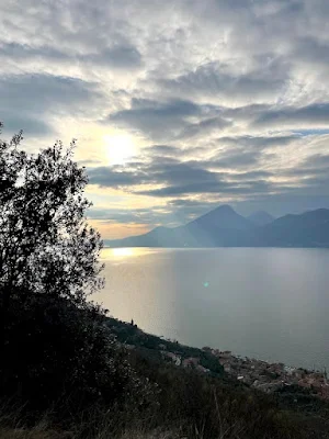 vista sul Lago di Garda da San Zeno di Montagna