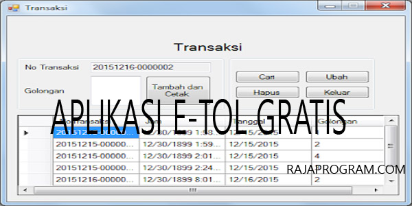 Aplikasi Struk E-Toll Gratis