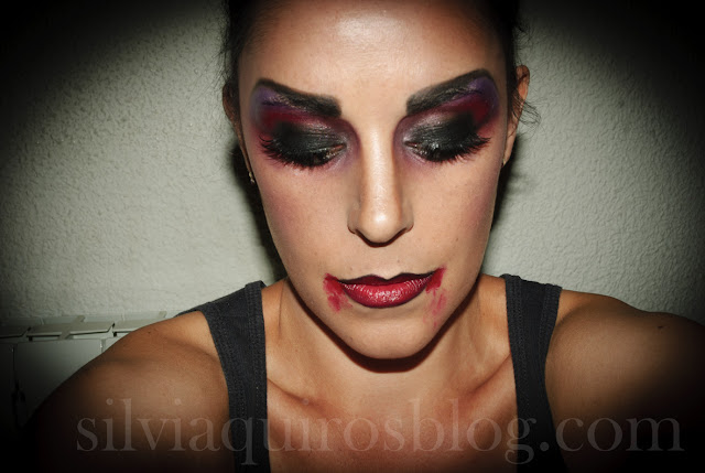 Maquillaje Halloween 9: Vampiro sexy (versátil), Halloween Make-up 9: Sexy Vampire (versatile) efectos especiales, special effects, Silvia Quirós