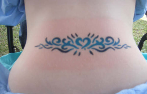 The sixth of my Lower Back Heart Tattoos is this awesome Tribal Lower Back