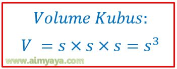  Rumus Volume Kubus