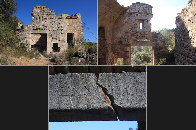 CASTELLS DEL GAIÀ SANTA PERPÈTUA DE GAIÀ-VALLESPINOSA-CASTELL DE SABURELLA-QUEROL, restes i runes de l'església de Santa Maria i Sant Jacint de Vallespinosa