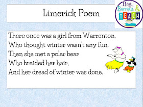 Winter poetry and figurative language lesson: Cinquains, limericks, haikus, freestyle poetry