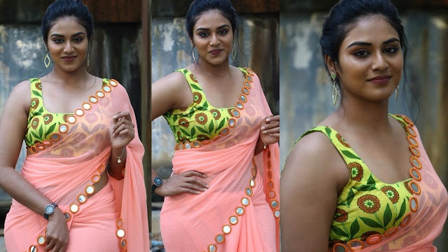 Actress Indhuja Latest Photos & Images in Saree