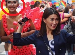 Foto Aming dan Chef Priscil Ikut Acara LGBT di New York