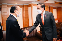 Jokowi Terima Kunjungan Ketua Japan-Indonesia Parliamentary Friendship League 