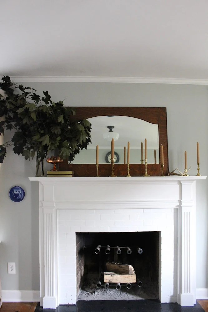 simple fall mantel