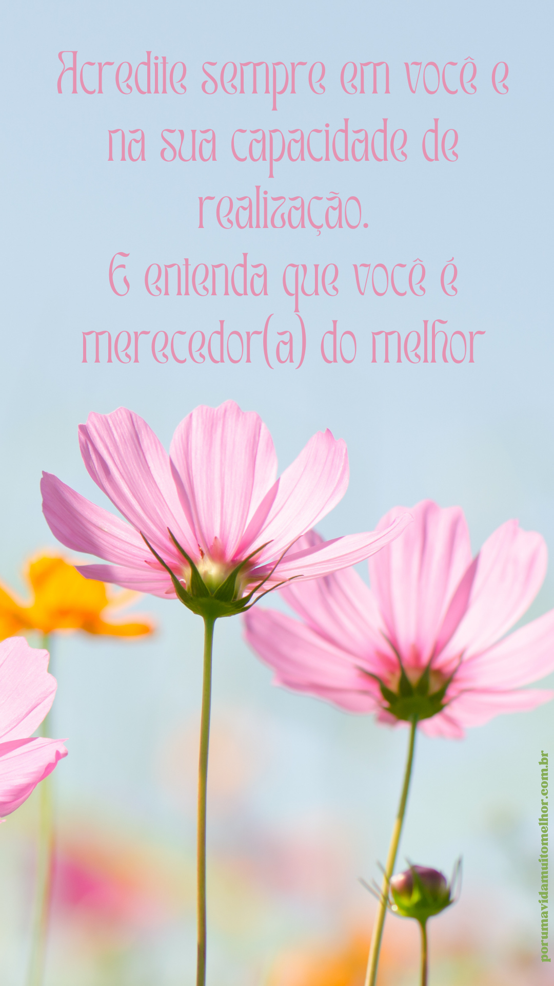 Frases Motivacionais do Blog "Porumavidamuitomelhor"