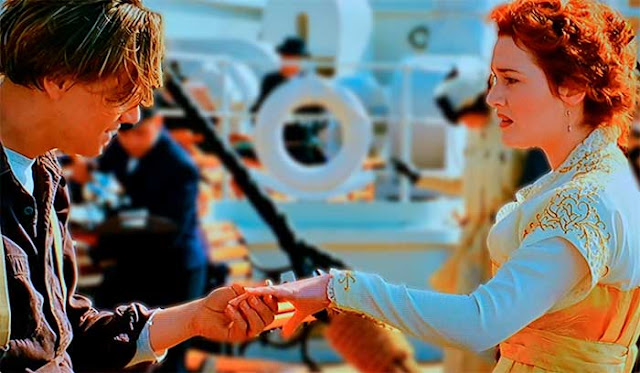 cena Rose e Jack Titanic