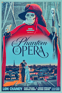 THE PHANTOM OF THE OPERA. Cartel alternativo. Arte: Laurent Durieux. EL FANTASMA DE LA ÓPERA. The Phantom of the Opera. 1925. Estados Unidos. Dirección: Rupert Julian. Reparto: Lon Chaney, Mary Philbin, Norman Kerry, Snitz Edwards, Gibson Gowland, Arthur Edmund Carewe