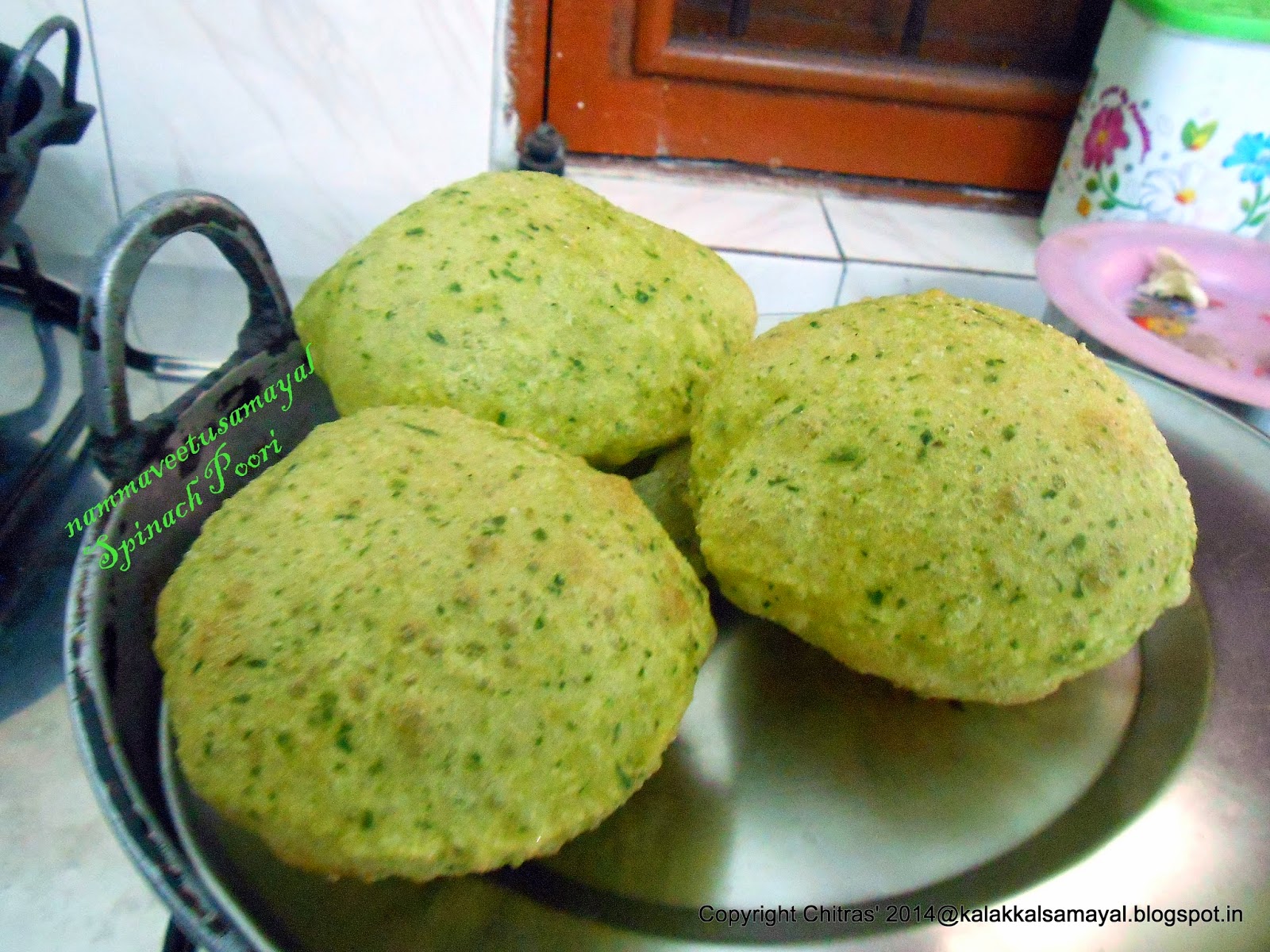 Spinach Poori