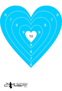 heart shaped target