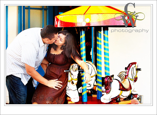 Engagement Portrait, Santa Monica Pier