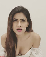 Karishma Sharma Deep neck White Gown Beautiful Pics ~  Exclusive 003.jpg