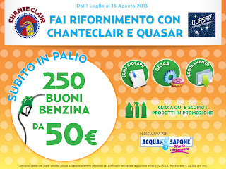 Logo Concorso Chanteclair : vinci buoni carburante da 50 euro