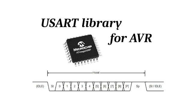 UART library for AVR microcontrollers using interrupts