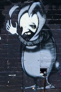 Graffiti - photographed down Hosier Lane in Melbourne