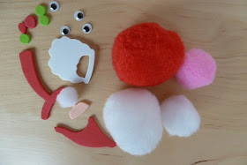 Christmas pom pom craft