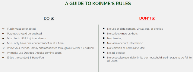 KoinMe Rules