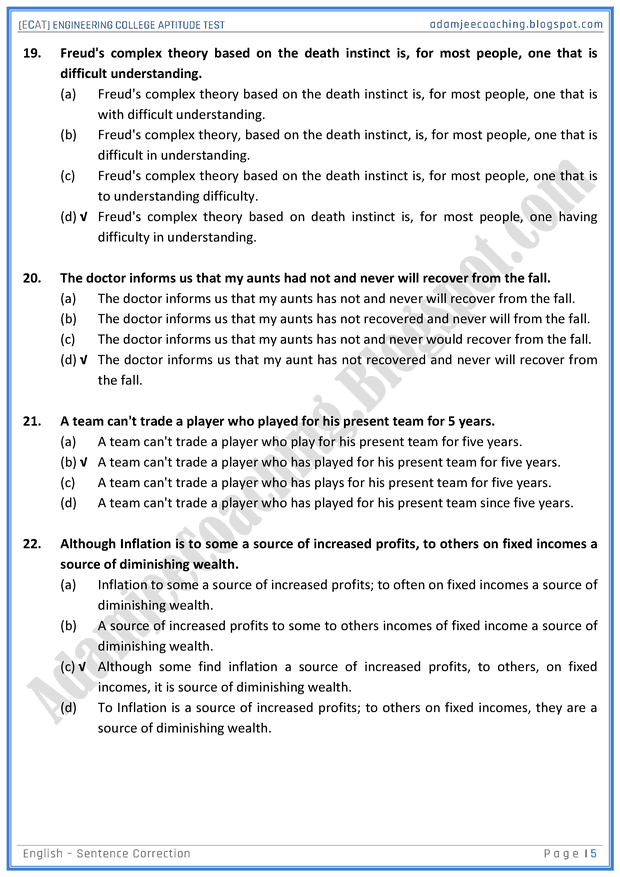 ecat-english-sentence-correction-mcqs-for-engineering-college-entry-test