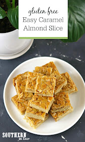 Easy Caramel Almond Slice Recipe - Gluten Free Dessert Recipes for High Tea