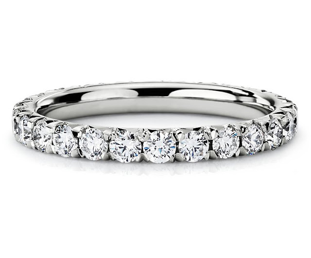 French Pavé Diamond Eternity Ring