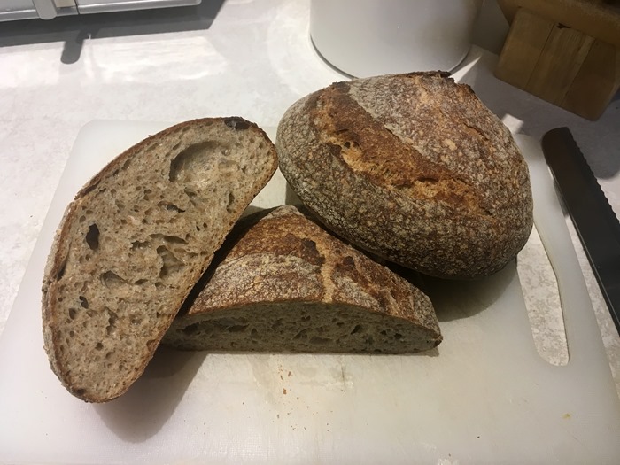 65 Slow Bulk Fermentation Sourdough Cut 6-1-19