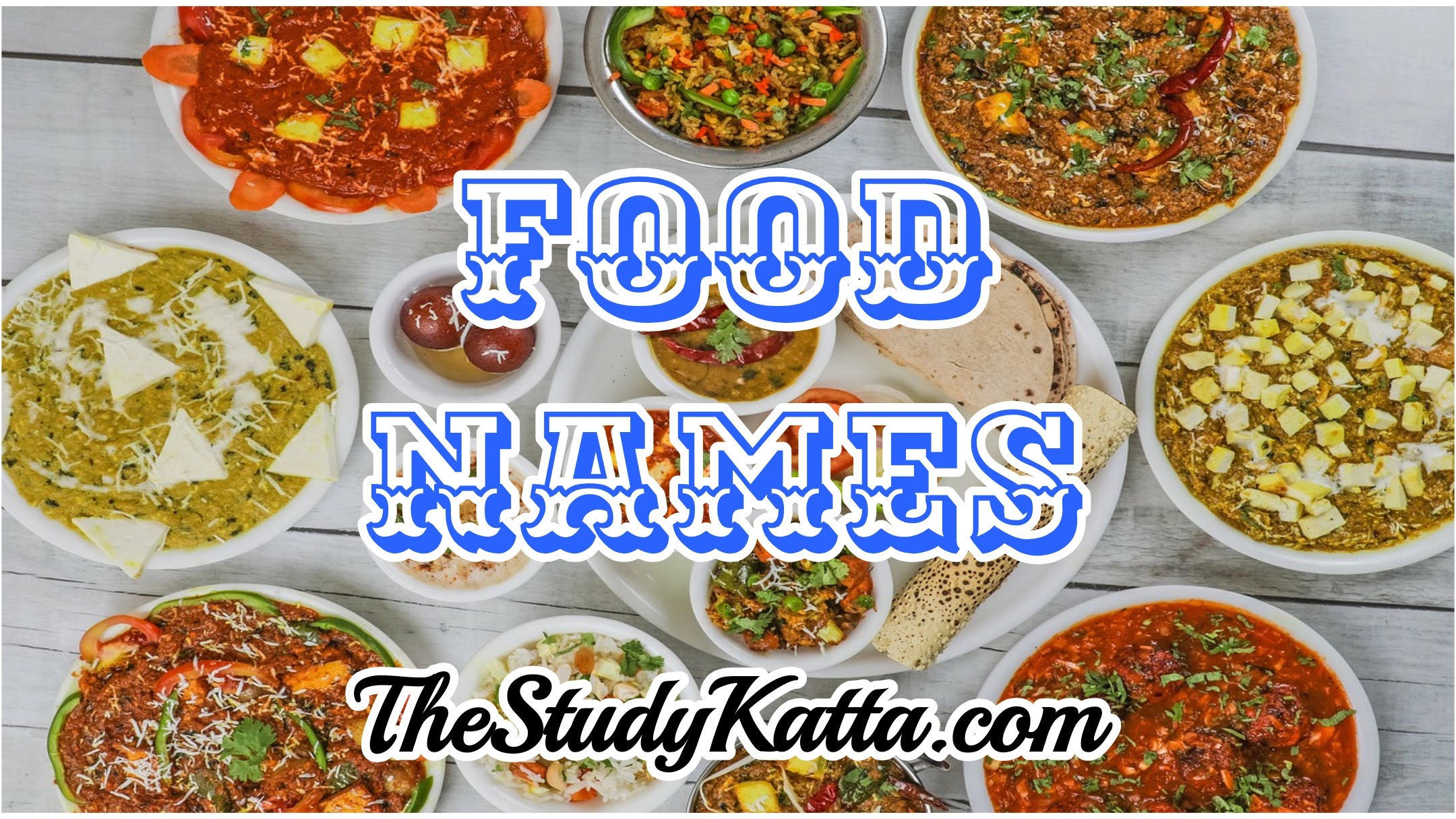 Food Names in English and Marathi | अन्नपदार्थाची नावे इंग्रजी  व मराठी