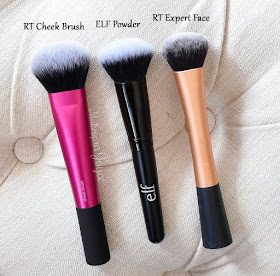 Real Techniques Cheek Brush Liquid Cream Foundation Comparison Review