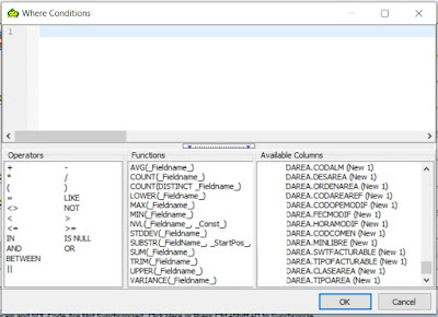 Generar consultas complejas de Oracle con TOAD, a partir de un esquema visual