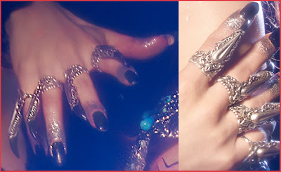 Bague griffe Akasha Vampire Reine d'Egypte Gothic Egyptian Queen Claw Ring amonseuldesir www.amonseuldesir.net 