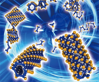  Os nanotubos orgânicos são sintetizados por uma técnica que os pesquisadores chamaram "de hélice para tubo", devido ao passo intermediário entre o monômero e o nanotubo covalente. [Imagem: ITbM/Nagoya University] Nanotubos orgânicos  Pesquisadores japoneses desenvolveram uma técnica para fabricar nanotubos orgânicos de alta resistência.  Os nanotubos orgânicos têm sido utilizados em várias aplicações, incluindo as células solares orgânicas - ou de plástico - e os polímeros condutores, que estão na base de toda a eletrônica orgânica, que inclui LEDs e telas flexíveis.  Ocorre que todos os nanotubos orgânicos fabricados até agora se baseavam em ligações não-covalentes, que são frágeis, tornando os dispositivos menos robustos e menos duráveis do que o exigido para aplicações em larga escala.  Nanotubos covalentes  Kaho Maeda e seus colegas da Universidade de Nagoya desenvolveram agora uma técnica que parte de um pequeno monômero, transforma-o em uma hélice e, a seguir, usando irradiação por luz, finalmente gera os nanotubos.  A grande vantagem é que os nanotubos resultantes são "amarrados" por ligações covalentes, sendo virtualmente tão resistentes quanto os nanotubos inorgânicos mais tradicionais.   A polimerização forma ligações covalentes entre as "voltas" da hélice, que se transforma em um nanotubo rígido. [Imagem: ITbM/Nagoya University] "Esta é a primeira vez no mundo que se demonstra que a reação de polimerização de di-inos é aplicável à reação de ligação cruzada de um polímero em formato de hélice," disse a pesquisadora, referindo-se aos anéis aromáticos que entram na formação dos nanotubos.  Hélice para tubo  "Nós vislumbramos que novos avanços no método 'hélice-para-tubo' levarão ao desenvolvimento de vários materiais baseados em nanotubos orgânicos, incluindo materiais eletrocondutores e luminescentes," disse Hideto Ito, coordenador da equipe.  "Nós já estamos trabalhando [nisso] e esperamos sintetizar nanotubos orgânicos covalentes com propriedades interessantes para várias aplicações," anunciou.    Fonte: Nagoya University    Bibliografia:  Construction of Covalent Organic Nanotubes by Light-induced Cross-linking of Diacetylene-based Helical Polymers Kaho Maeda, Liu Hong, Taishi Nishihara, Yusuke Nakanishi, Yuhei Miyauchi, Ryo Kitaura, Naoki Ousaka, Eiji Yashima, Hideto Ito, Kenichiro Itami Journal of the American Chemical Society DOI: 10.1021/jacs.6b05582  Construction of Covalent Organic Nanotubes by Light-induced Cross-linking of Diacetylene-based Helical Polymers Kaho Maeda, Liu Hong, Taishi Nishihara, Yusuke Nakanishi, Yuhei Miyauchi, Ryo Kitaura, Naoki Ousaka, Eiji Yashima, Hideto Ito, Kenichiro Itami Journal of the American Chemical Society DOI: 10.1021/jacs.6b05582