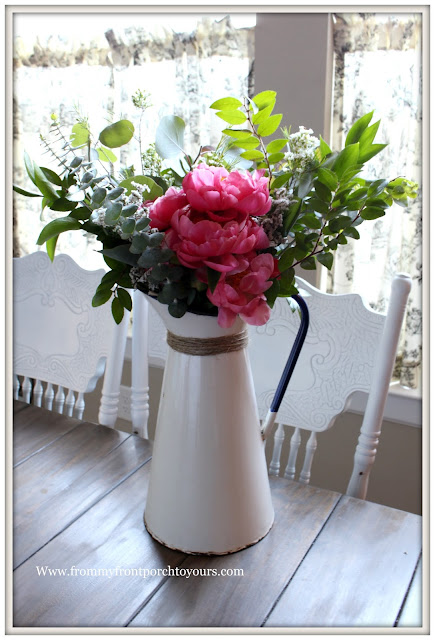 Mother's Day Peony Bouquet-Farmgirl Flowers-Flower Arrangement-Pink Peony-Farmhouse Flowers- From My Front Porch To Yours