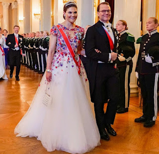 Crown Prince Victoria of Sweden and Prince Daniel attend gala dinner in Norway