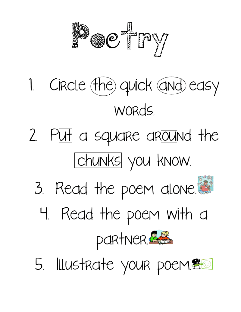 To poem  Literacy word Go The Teacher: sight Centers we