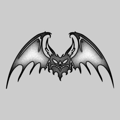 Labels: Bat tattoo design