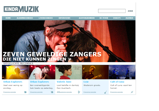 De Homepage van KindaMuzik