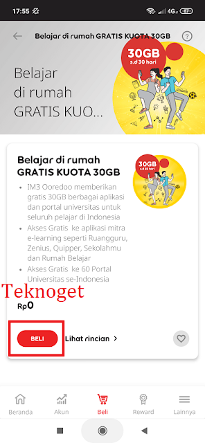 Kuota Gratis Indosat Akses Aplikasi Belajar Dirumah, 30 GB - Serba Internetan