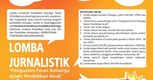 Lomba Jurnalistik "Pengutan Peran Keluarga dalam 