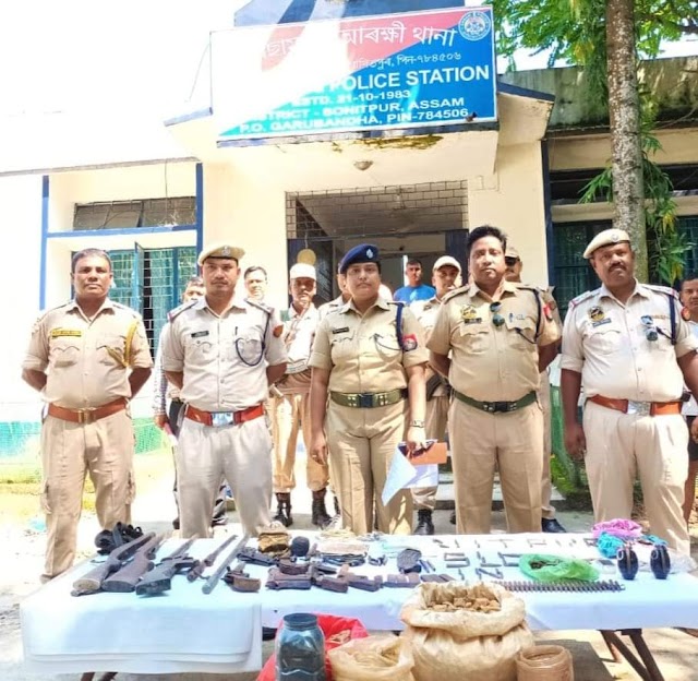 Assam police recovers huge cache of arms, ammunition in Sonitpur