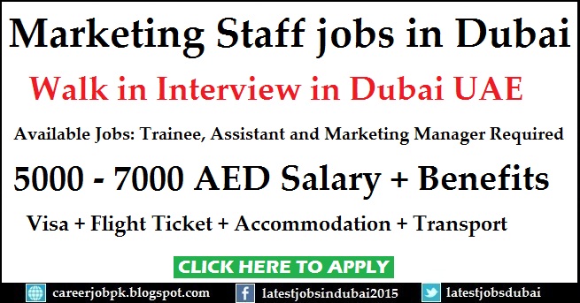 Marketing Staff jobs in Dubai - Latest jobs in Dubai 2016