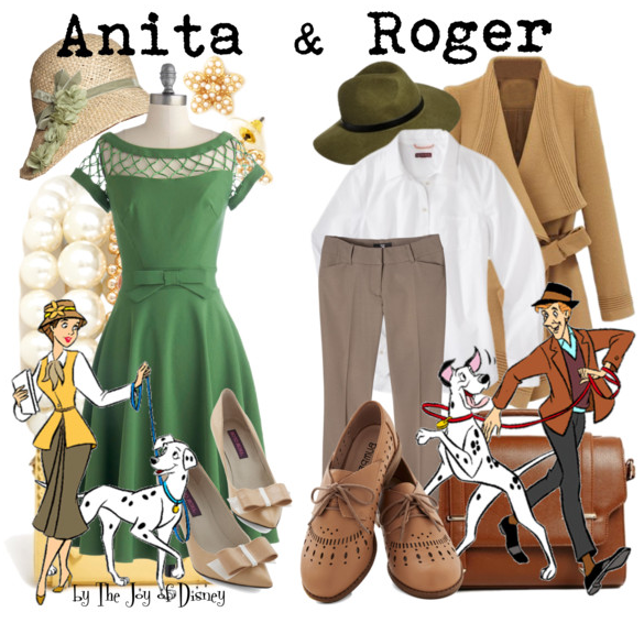 Anita and Roger 101 Dalmatians, Disney Fashion Blog