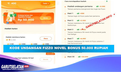 Kode Undangan Fizzo Novel Terbaru Hari Ini 2022, Bonus 50.000 Rupiah