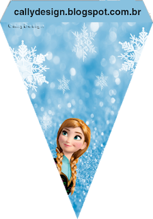 Frozen in Snow, Free Printable Banner.